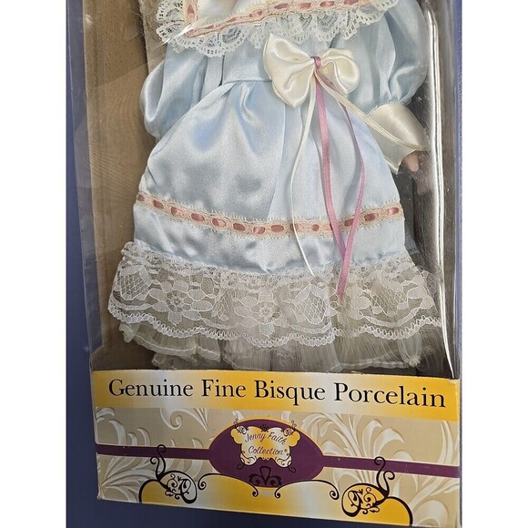 Jenny Faith Collection Genuine Fine Bisque Porcelain Doll Blue Eyes Blonde Hair - Picture 4 of 5